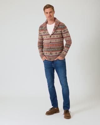 Cardigan mit Jacquard-Muster