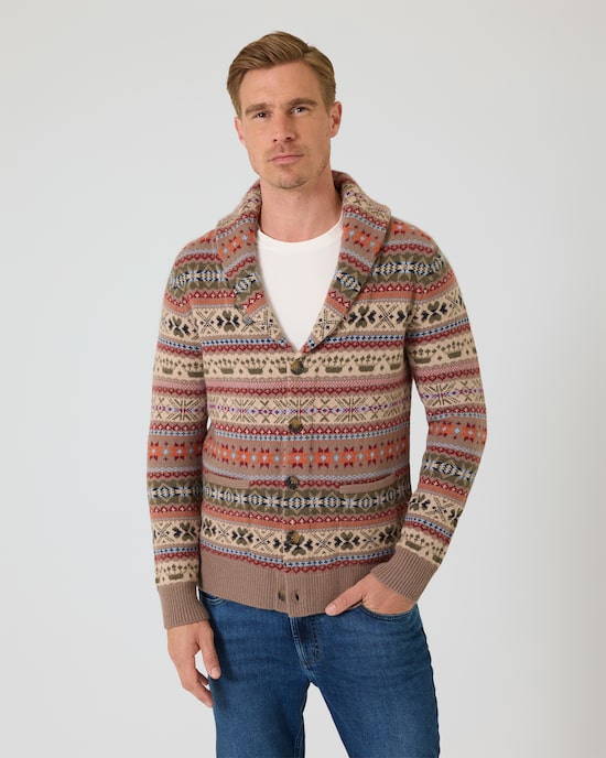 Produktabbildung für Cardigan mit Jacquard-Muster