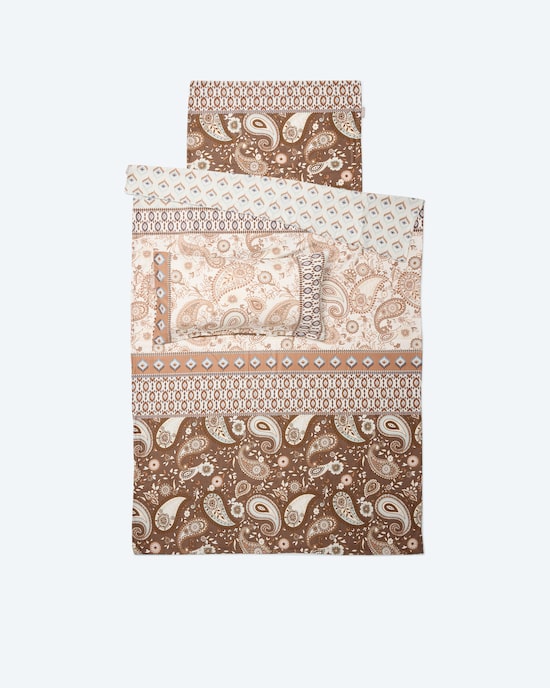 Produktabbildung für Flanell Twill Bettwäsche "Paisley". 3tlg.