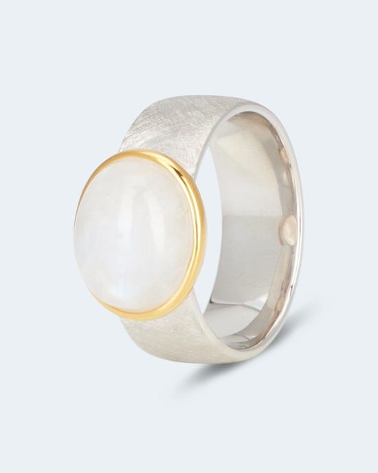 Produktabbildung für Ring mit Rainbow Mondstein