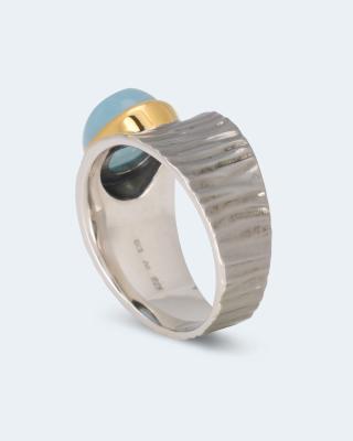 Ring mit Milky Aquamarin