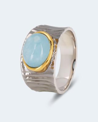 Ring mit Milky Aquamarin