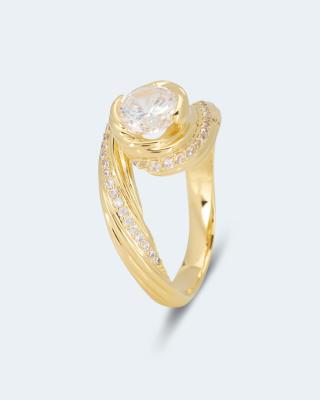 Ring mit Zirkonia