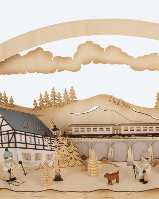 Diorama-Leuchte Winterland 2tlg.