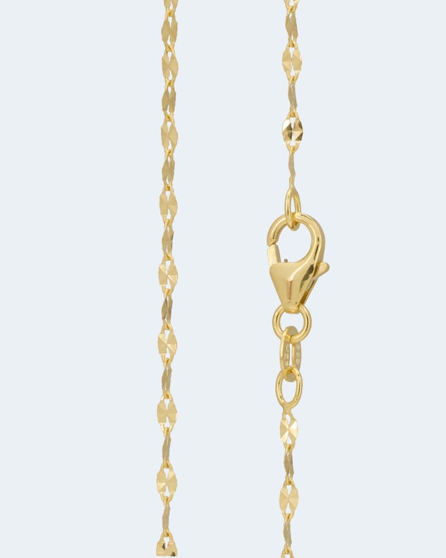 Plättchenkette in Gold 585