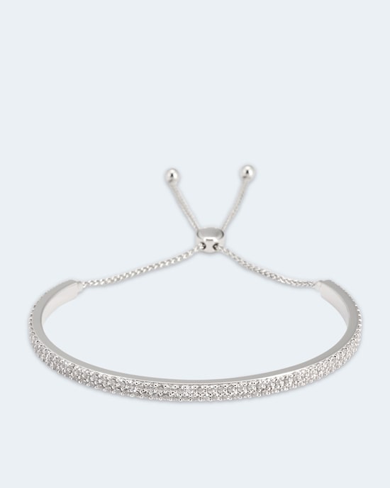 Produktabbildung für Armband mit Zirkonia und Slider-Verschluss
