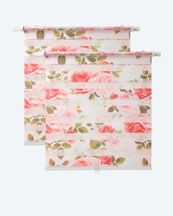 Produktabbildung für Day & Night Rollo "Englische Rose", 2tlg.