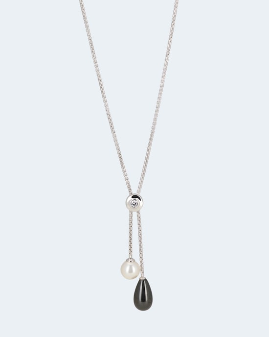 Produktabbildung für Slider-Collier mit MK-Perlen 10 & 10x18mm