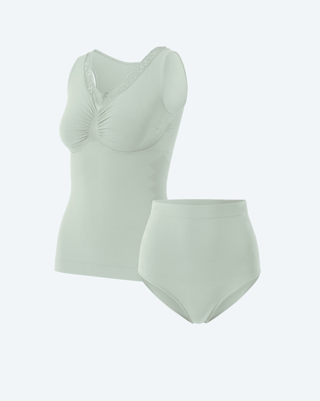 Midi Control Set aus Top + Bauchkontrollslip