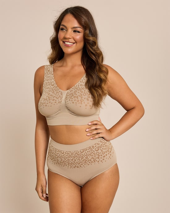 Produktabbildung für Bustier im Leo-Design