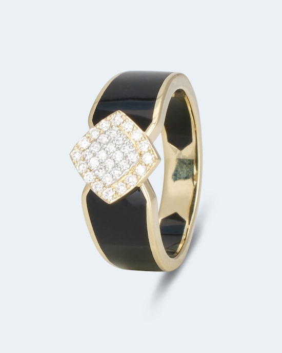 Produktabbildung für Keramik-Brillantring 0,25 ct