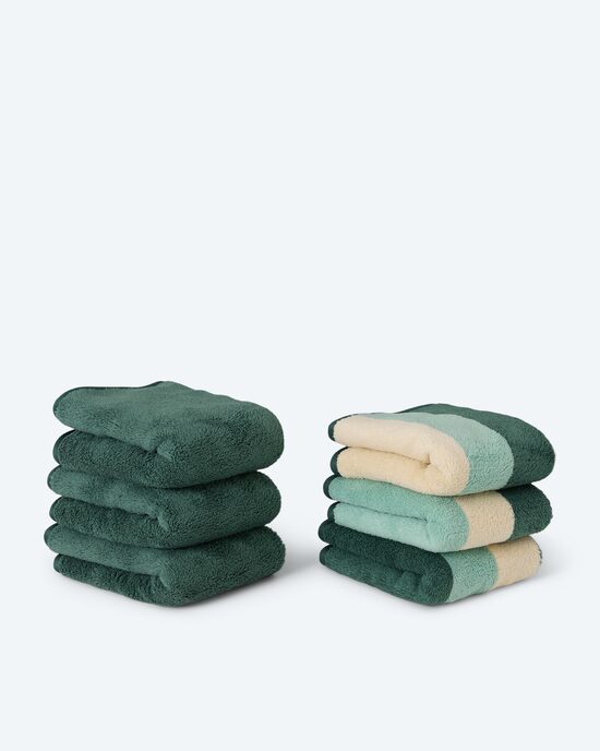 Produktabbildung für Mega Flausch Gästehandtuch-Set, 6 Stück