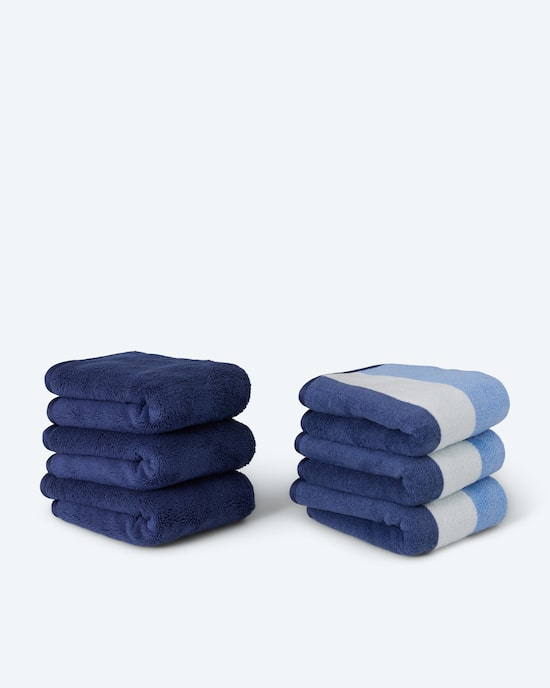 Produktabbildung für Mega Flausch Gästehandtuch-Set, 6 Stück