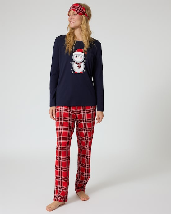 Produktabbildung für Weihnachts-Pyjama mit Schlafmaske