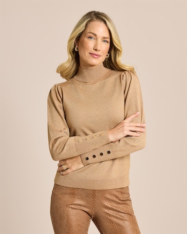 Produktabbildung für Pullover mit Glanzgarn