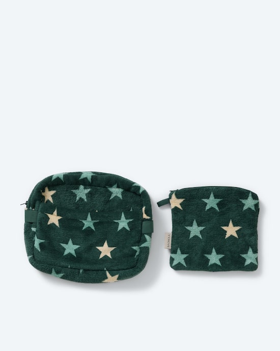 Produktabbildung für Mega Flausch Kosmetiktasche "Star", 2 Stück