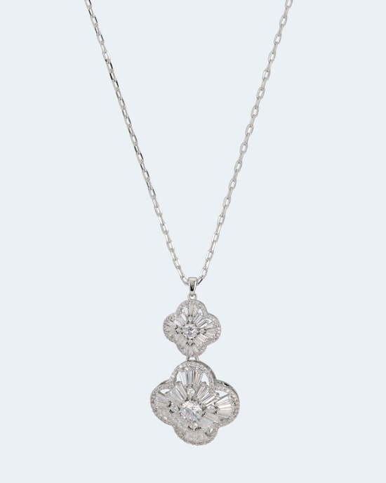 Produktabbildung für Kette und Anhänger mit Zirkonia