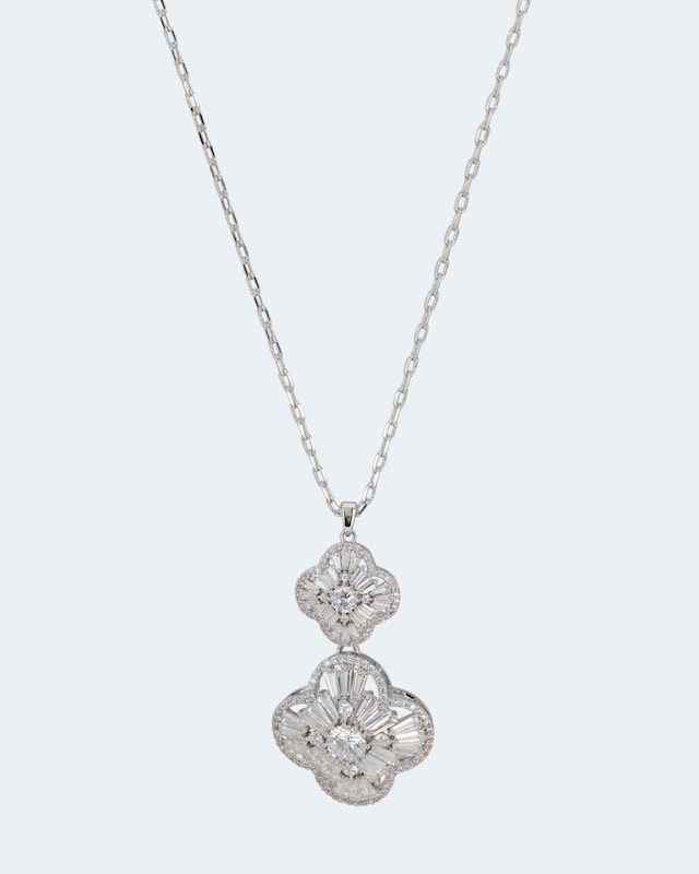 Kette und Anhänger mit Zirkonia