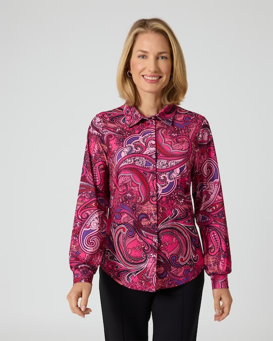 Produktabbildung für Blusenshirt mit Paisley-Druck