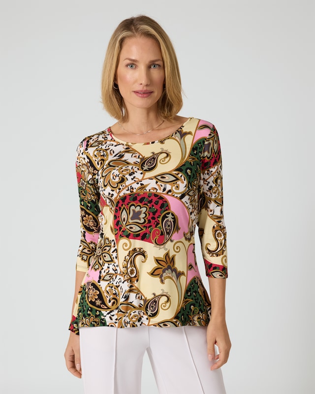 Shirt mit Knopfleiste am Rücken