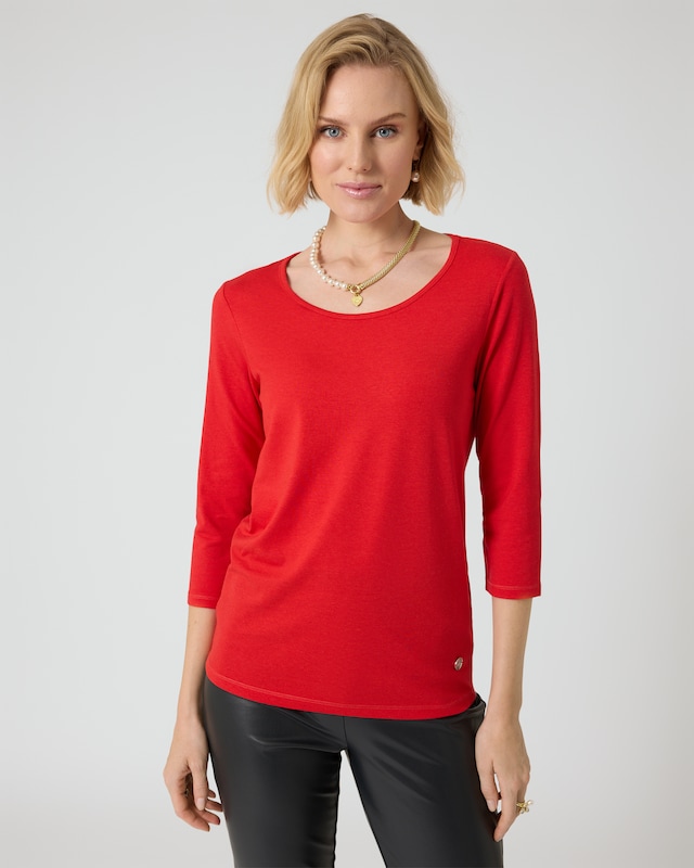Basic-Shirt mit 3/4-Arm