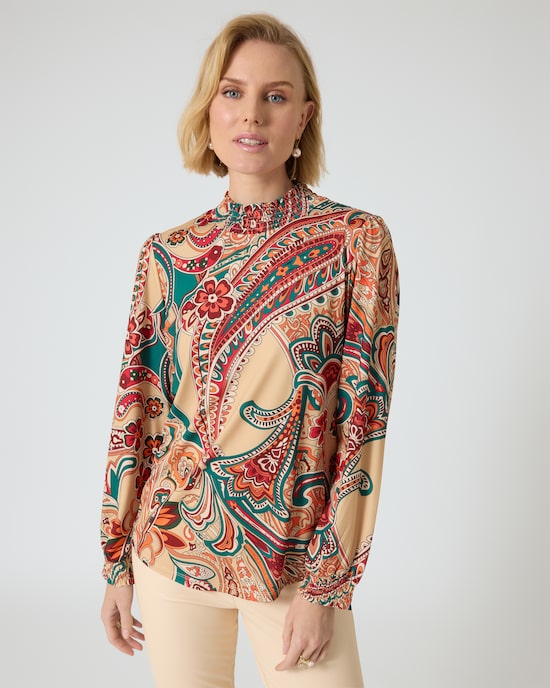 Produktabbildung für Shirt mit Paisley-Print