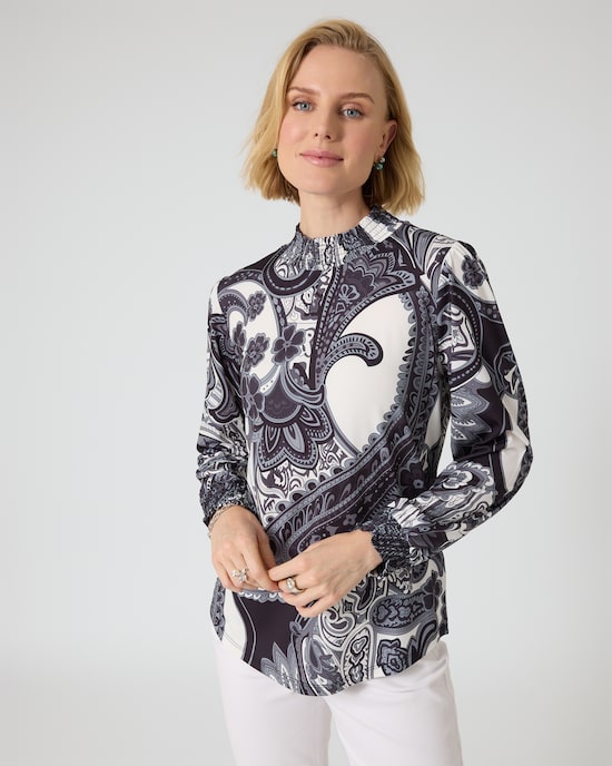 Produktabbildung für Shirt mit Paisley-Print