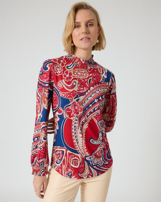 Produktabbildung für Shirt mit Paisley-Print