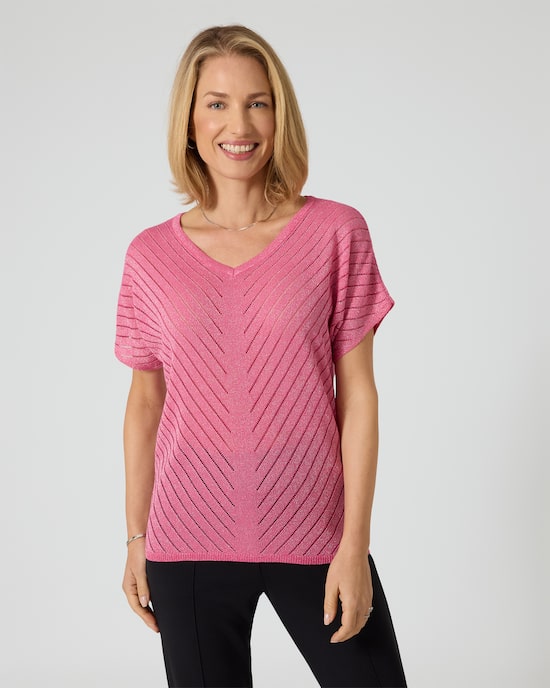 Produktabbildung für Pullover mit Fledermausärmeln