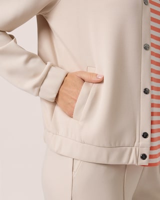Produktabbildung 8 für Soft Sweat Jacke mit Druckknöpfen