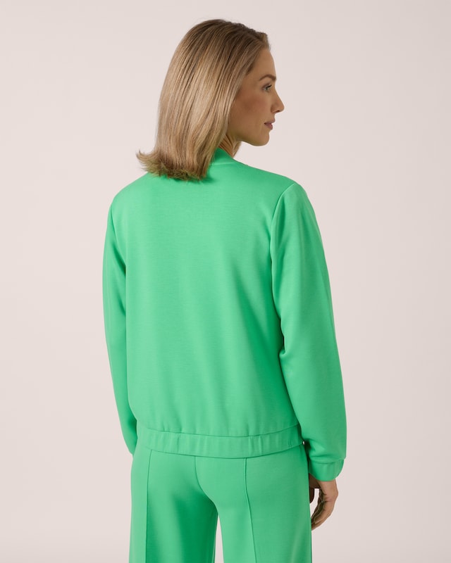 Soft Sweat Jacke mit Druckknöpfen