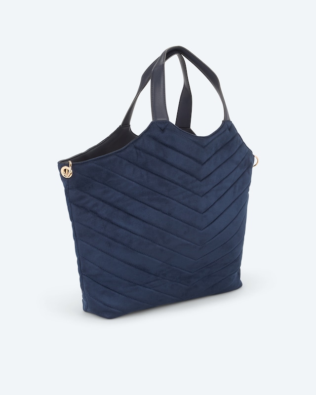 Kurzgrifftasche aus Fake Suede
