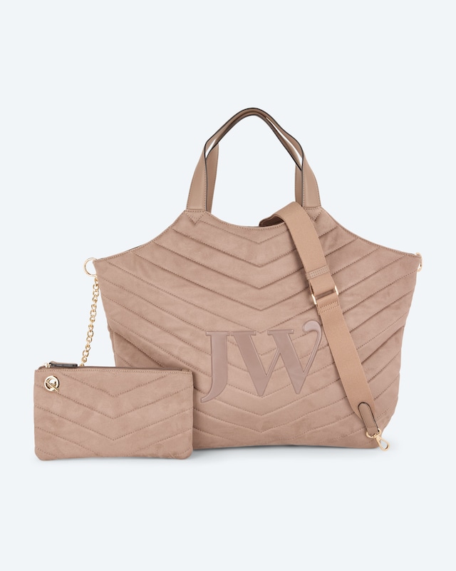 Kurzgrifftasche aus Fake Suede