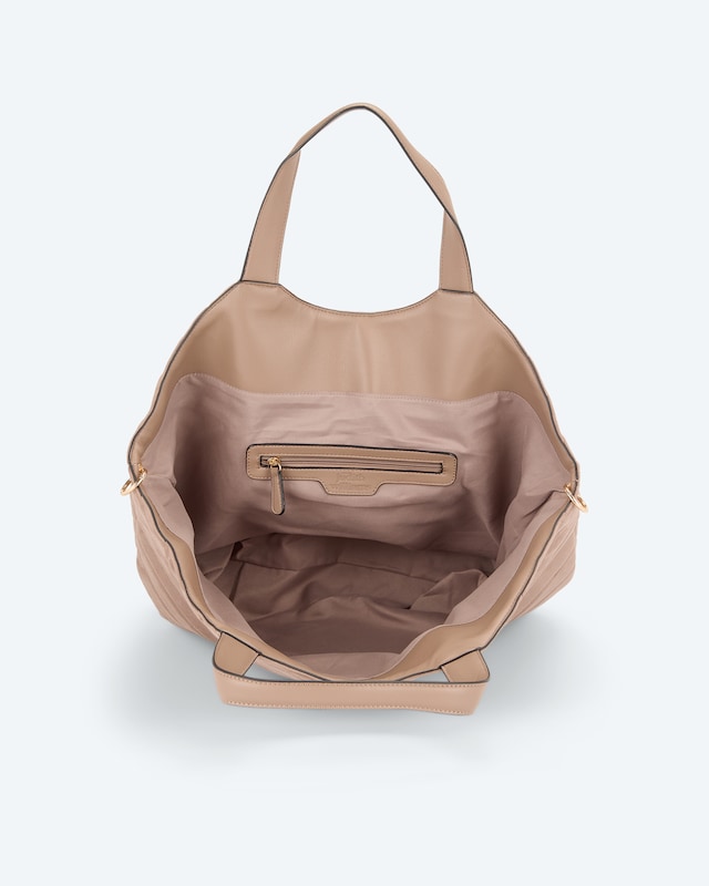 Kurzgrifftasche aus Fake Suede