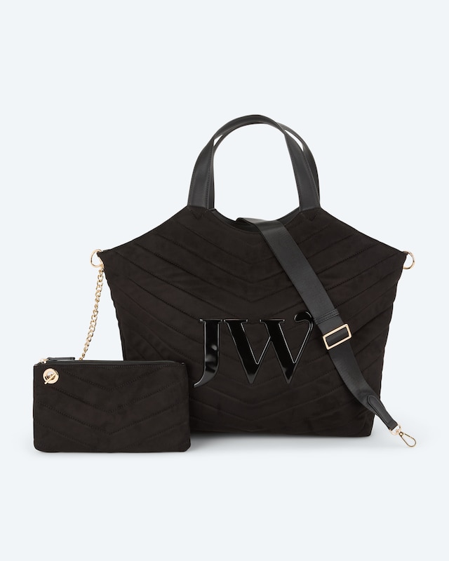 Kurzgrifftasche aus Fake Suede