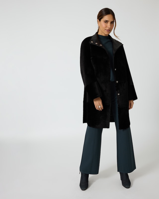 Webpelzmantel "Couture" zum Wenden