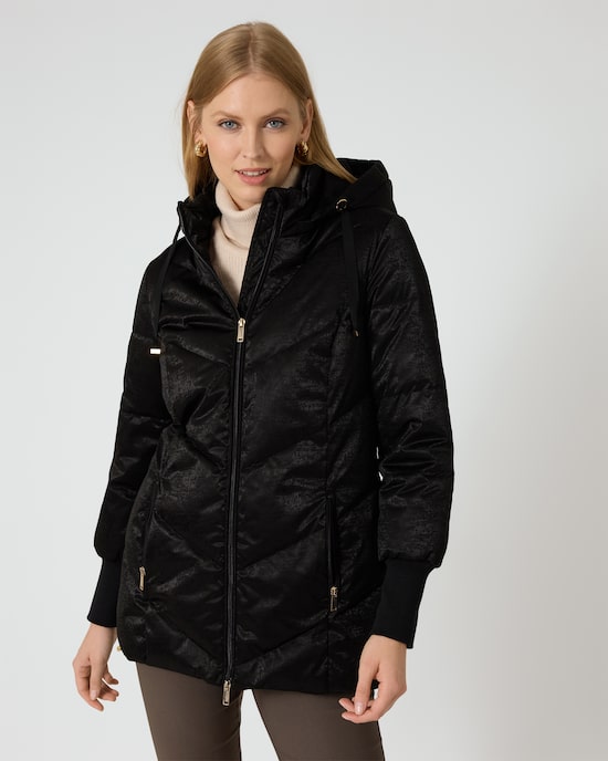 Produktabbildung für Steppjacke mit Strickmanschetten