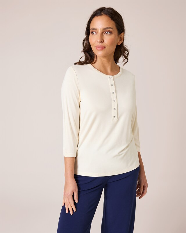 Shirt "Rhinestone Buttons"