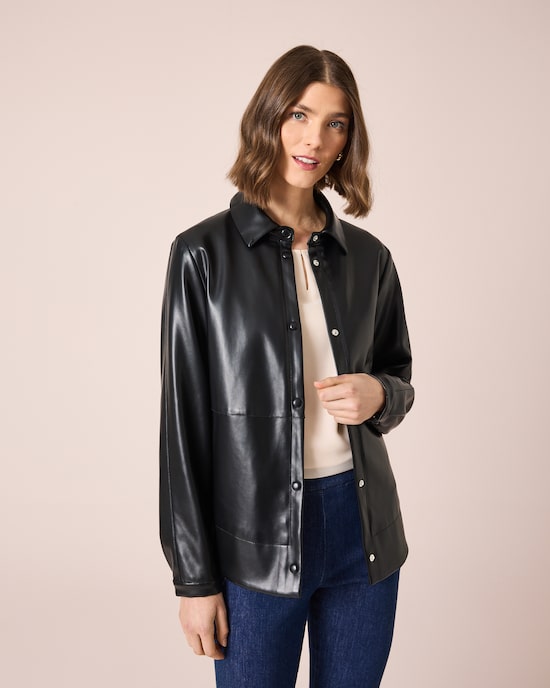 Produktabbildung für Jacke in Leder-Optik