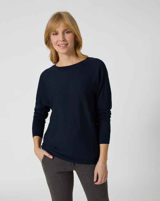 Produktabbildung für Pullover mit Fledermaus-Ärmeln