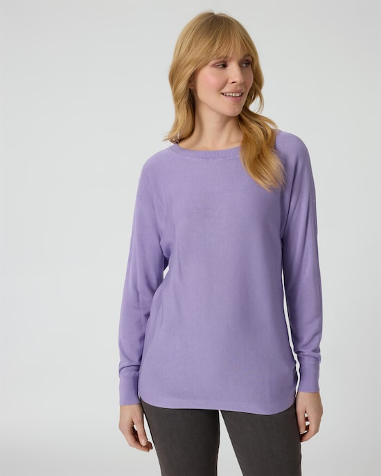 Produktabbildung für Pullover mit Fledermaus-Ärmeln