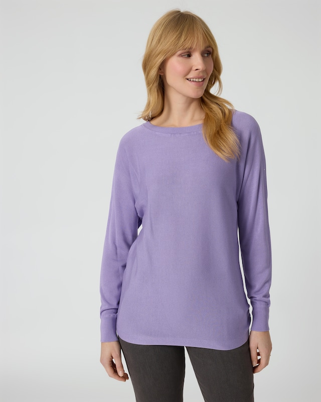 Pullover mit Fledermaus-Ärmeln