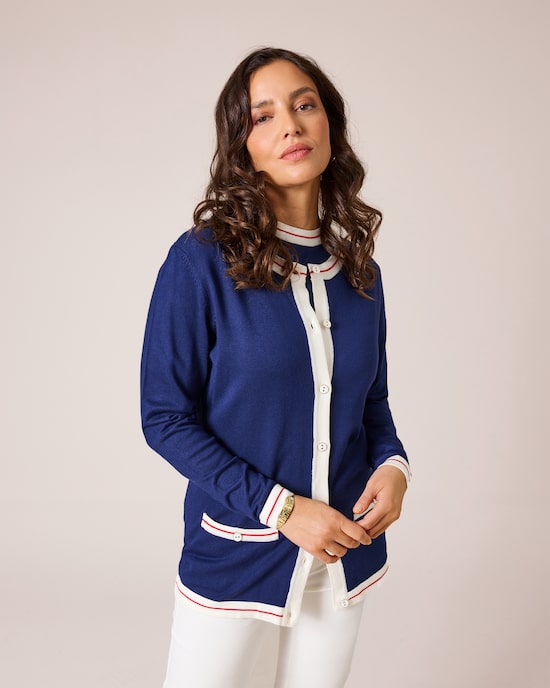 Produktabbildung für Twinset mit Kontrast-Details