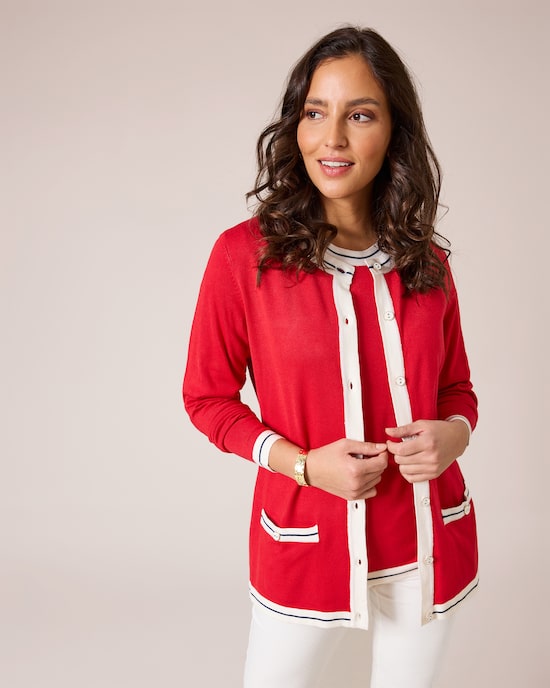 Produktabbildung für Twinset mit Kontrast-Details