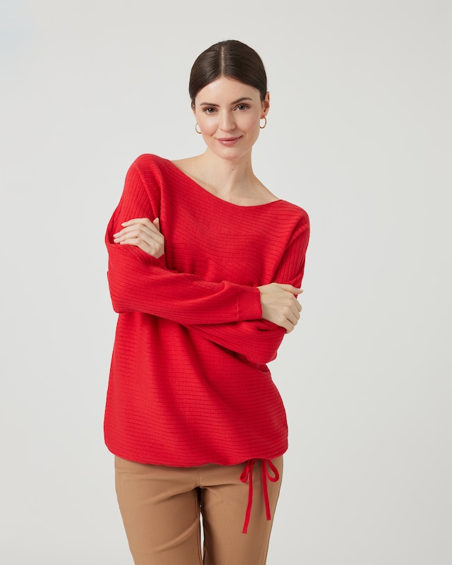 Pullover mit Quer-Rippen