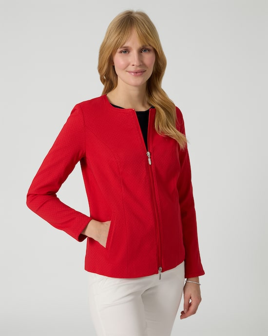 Produktabbildung für Blazerjacke aus Jacquard-Bengalin