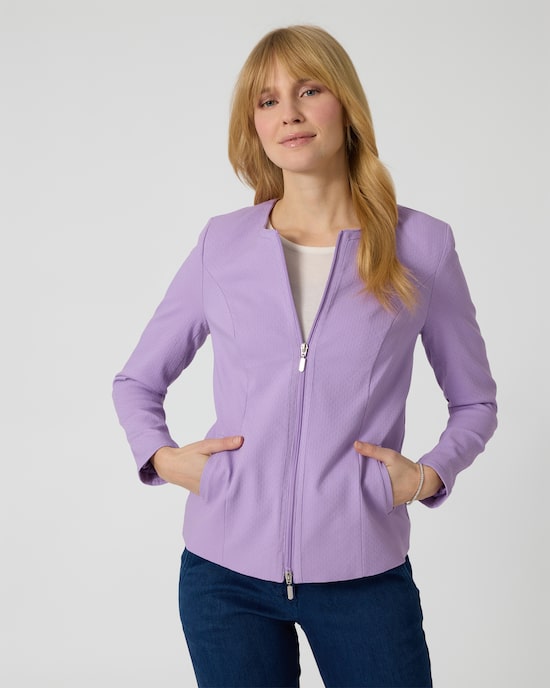 Produktabbildung für Blazerjacke aus Jacquard-Bengalin