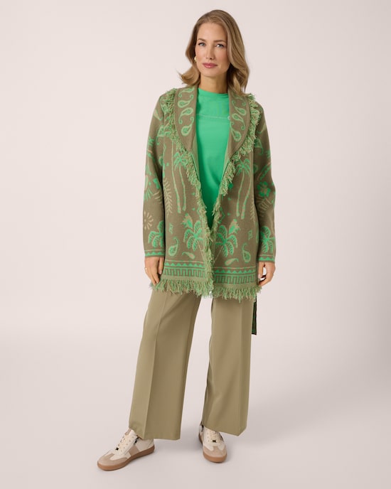 Produktabbildung für Jacquard-Cardigan Kaschmirblend