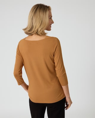 Produktabbildung 8 für Shirt mit U-Boot-Ausschnitt