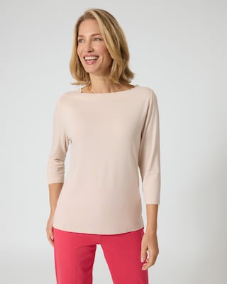 Produktabbildung 12 für Shirt mit U-Boot-Ausschnitt